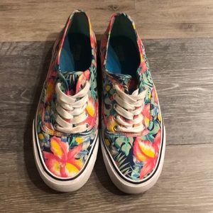 Mossimo size 7 floral slip on sneakers